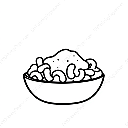 Free Printable macaroni and cheese - cheese, macaroni Coloring Page for Kids and Adults - High Quality PDF & PNG Download
