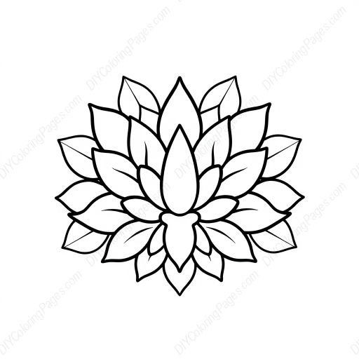 Free Printable lotus mandala - mandala, lotus Coloring Page for Kids and Adults - High Quality PDF & PNG Download