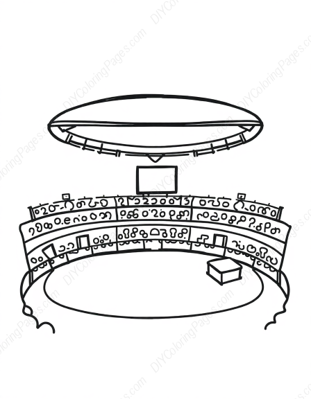 Free Printable arena - arena Coloring Page for Kids and Adults - High Quality PDF & PNG Download