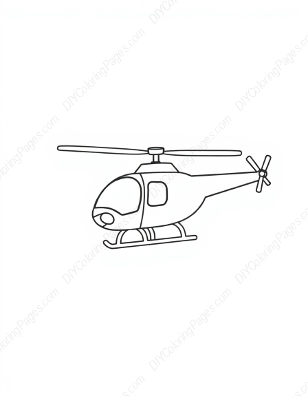 Free Printable helicopter hovering - helicopter, hovering Coloring Page for Kids and Adults - High Quality PDF & PNG Download