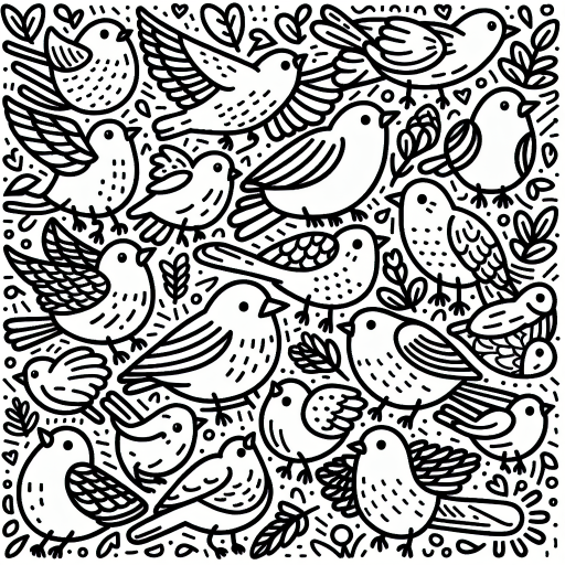lots of birds